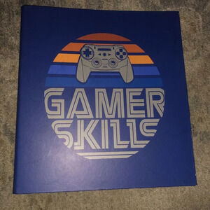 VINTAGE GAMER SKILLS  3 RING BINDER PEN+ GEAR CONTROLLER